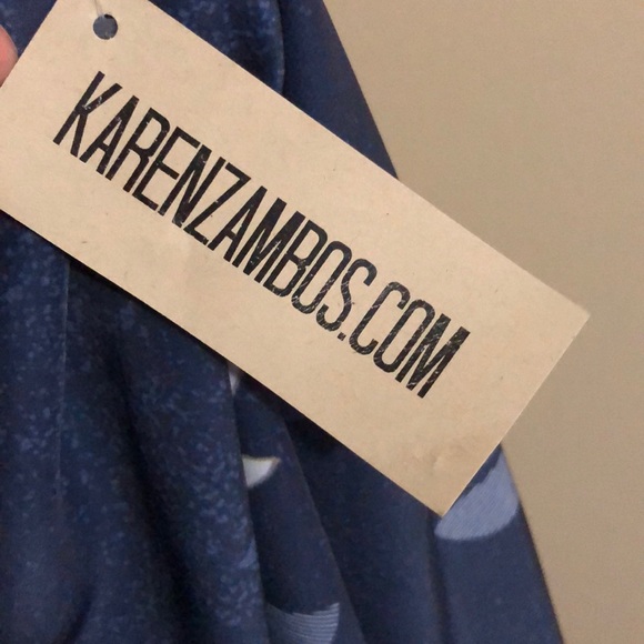 NWT Karen Zambos Blue Dragonfly Makenna Dress - Picture 5 of 13